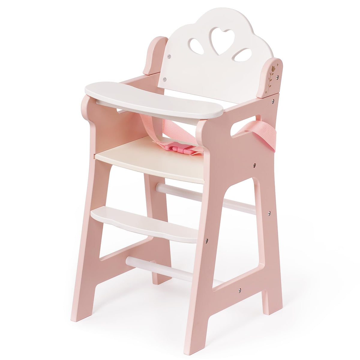 ROBUD doll chair with detachable tabletop, ideal for snacks during imaginative baby care play.