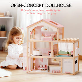 ROBUD dollhouse sanded edges ensure safe kid-friendly play