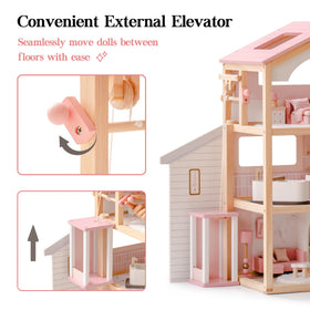 ROBUD dollhouse small furniture set supports detailed pretend meals and decor