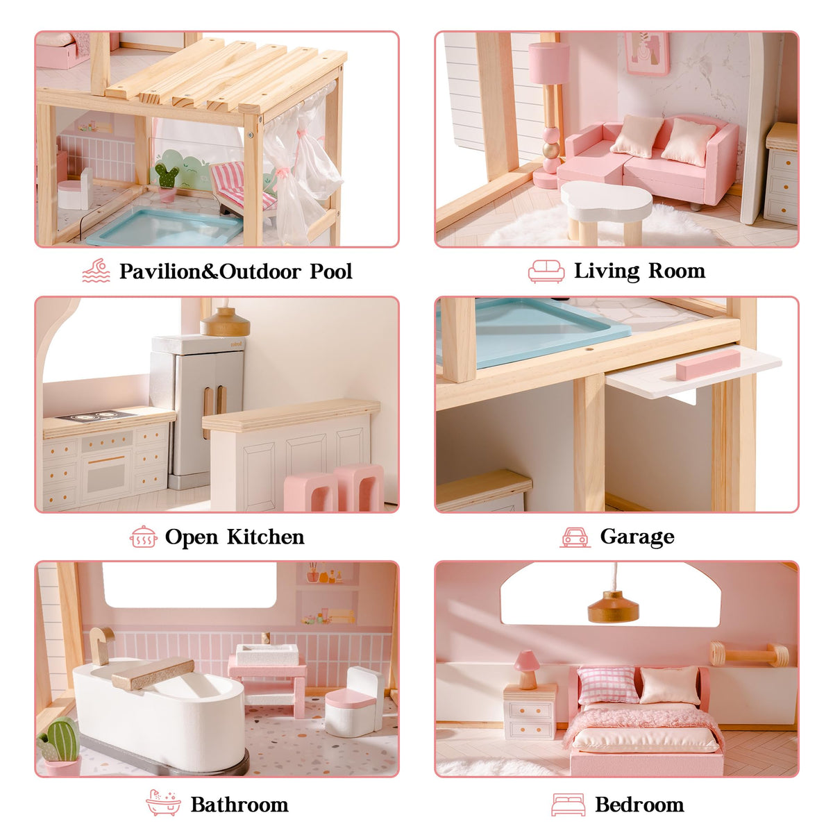 ROBUD dollhouse wallpaper details add colorful cozy interiors to stories
