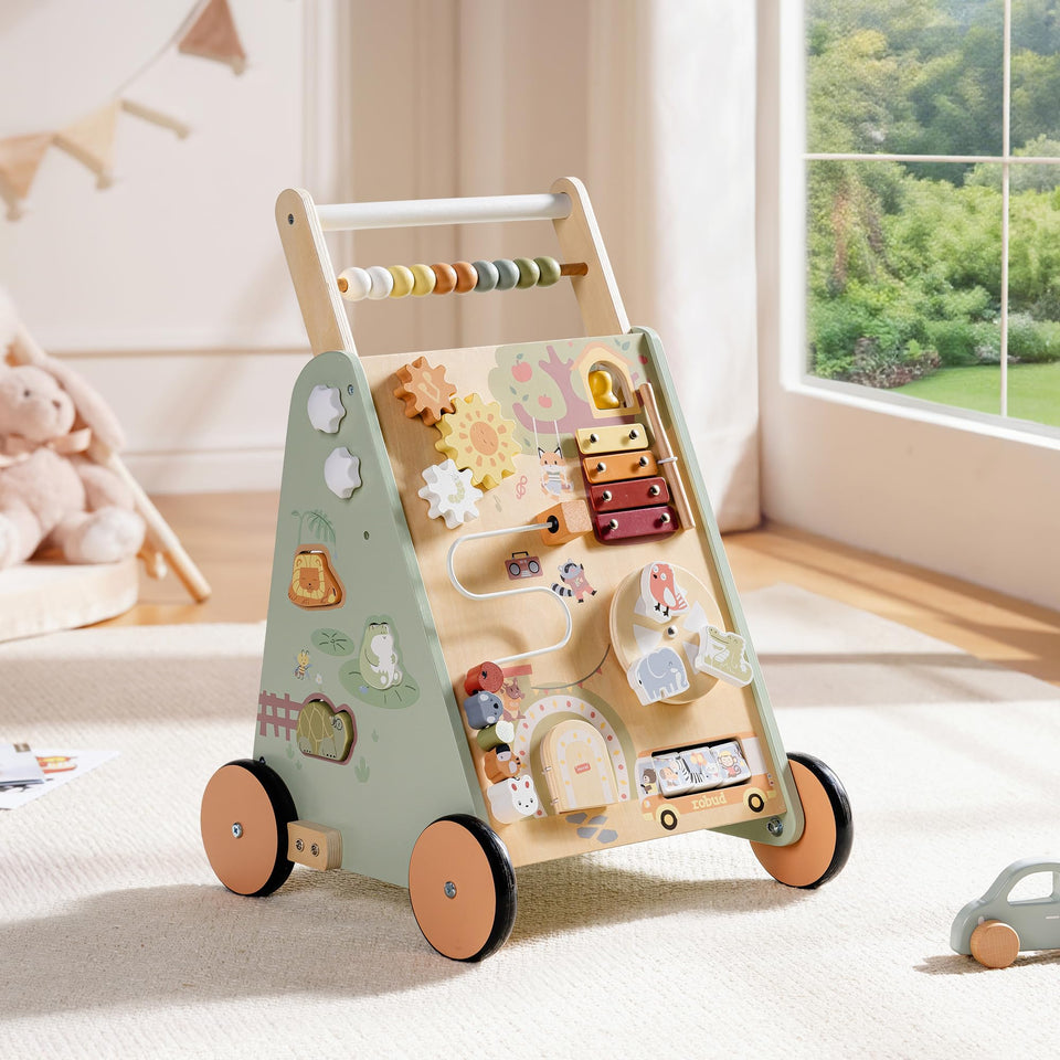ROBUD forest theme walker promotes exploration with engaging wooden design.