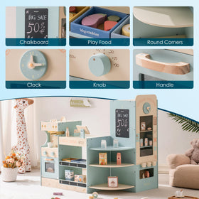 ROBUD grocery store playset oven supports cooking-themed playtime