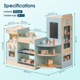 ROBUD grocery store playset play food collection fuels storytelling