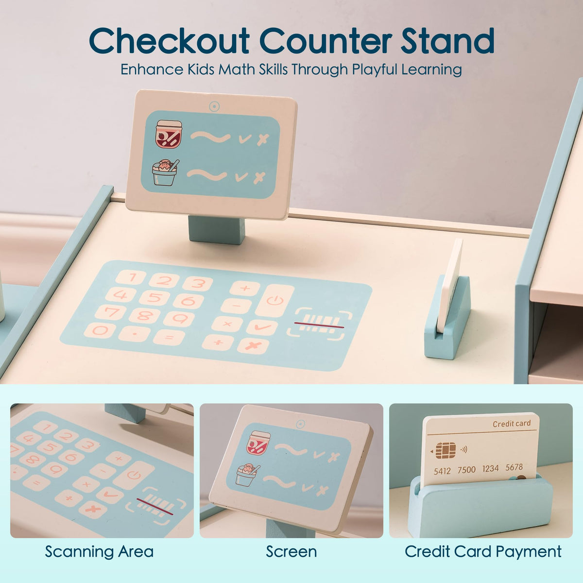 ROBUD grocery store playset vending machine encourages quick service scenarios