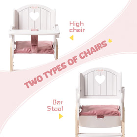 ROBUD High Chair foot pedal enables easy height adjustment during play