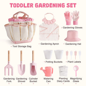 ROBUD kid gardening set gloves provide safe grip for small hands