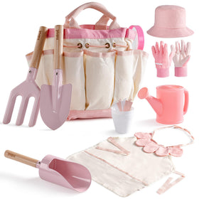 ROBUD kid gardening set tool storage bag keeps tools organized for learning play