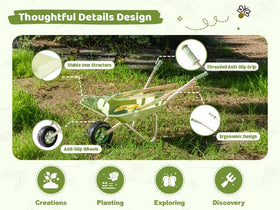ROBUD Kids Wheelbarrow Set hoe supports little helpers with garden chores.
