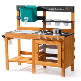 ROBUD mud kitchen outdoor set promotes active backyard play.