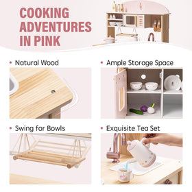 ROBUD Play Kitchen oven-stove-detail, realistic features for pretend cooking.
