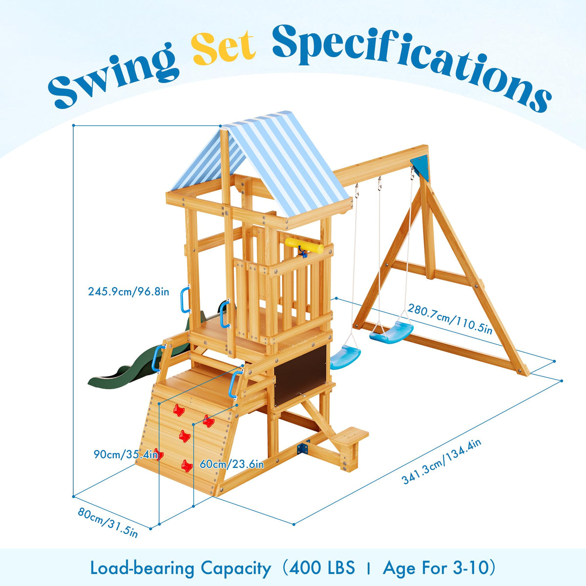 ROBUD swing set telescope sparks curiosity during pretend adventures.