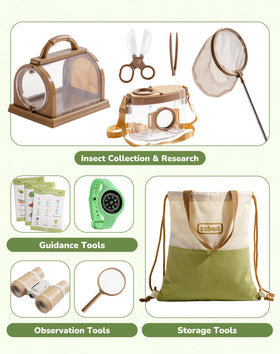 ROBUD bug container keeps tiny specimens safe for young explorers.