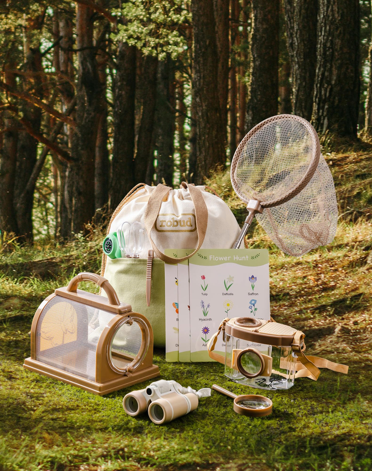 ROBUD portable bag keeps gear organized for adventures.
