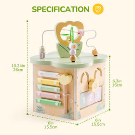 ROBud 4-sided design stays sturdy during lively, open-ended exploration.