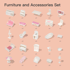 ROBud dollhouse colorful wallpaper decor sparks creative decorating play.