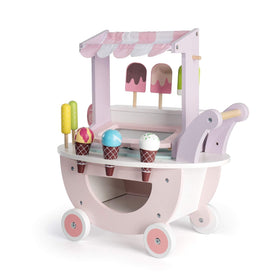 ROBUD wooden ice cream cart pink gift-ready packaging image