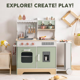 ROBUD durable construction supports everyday imagination and long-lasting toy kitchen play