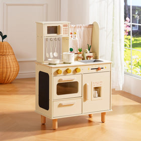 ROBUD wooden play kitchen invites cooperative pretend play