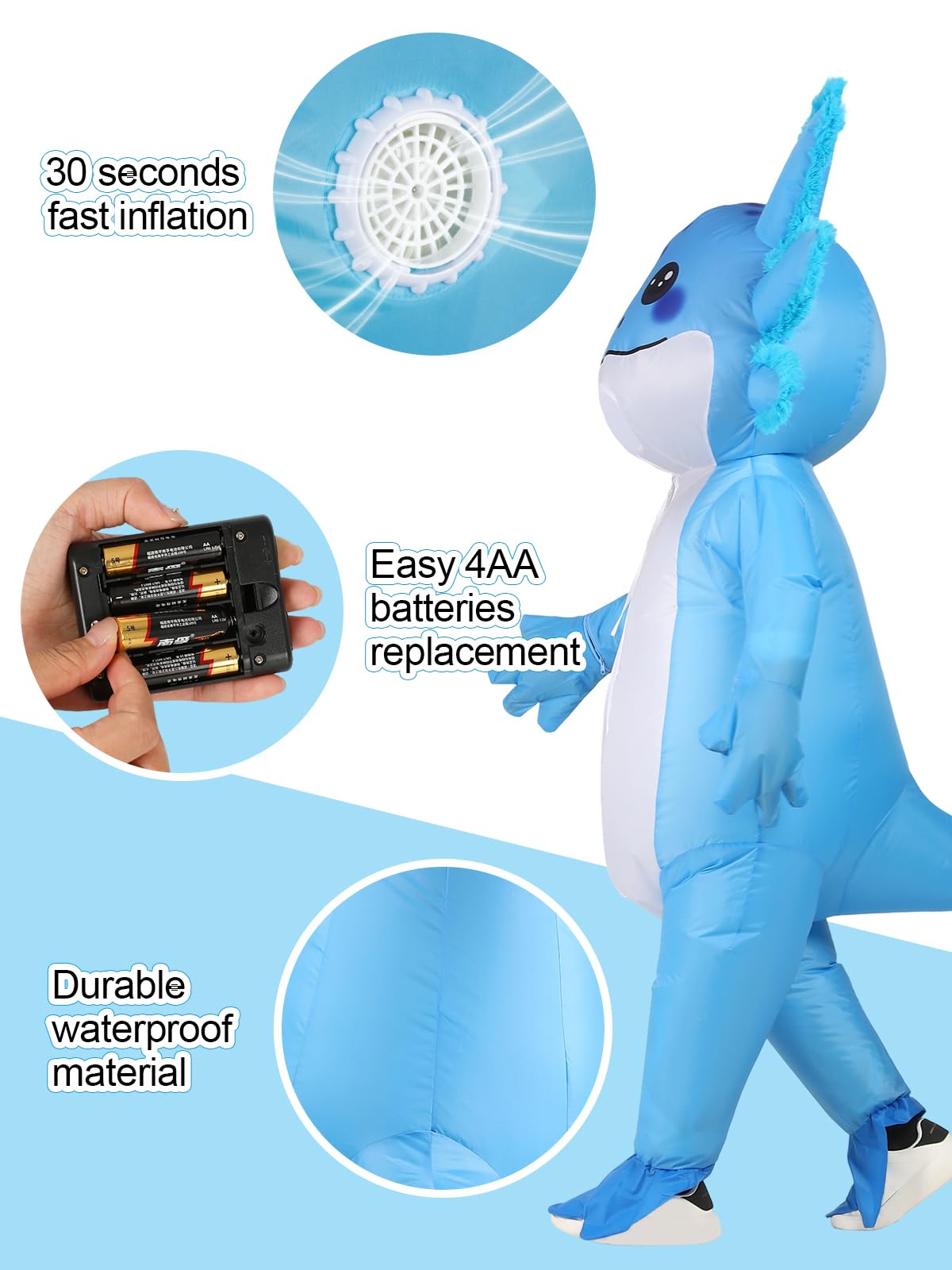 ROC PARTY durable waterproof polyester keeps up with playtime for worry-free adventures.