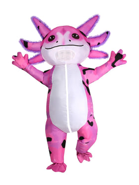 ROC PARTY kids inflatable axolotl costume ready for playtime and parties.