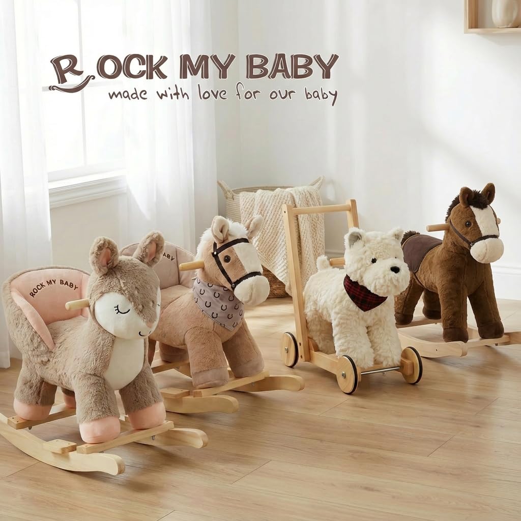 Rock My Baby rounded edges and soft fabrics enhance safety