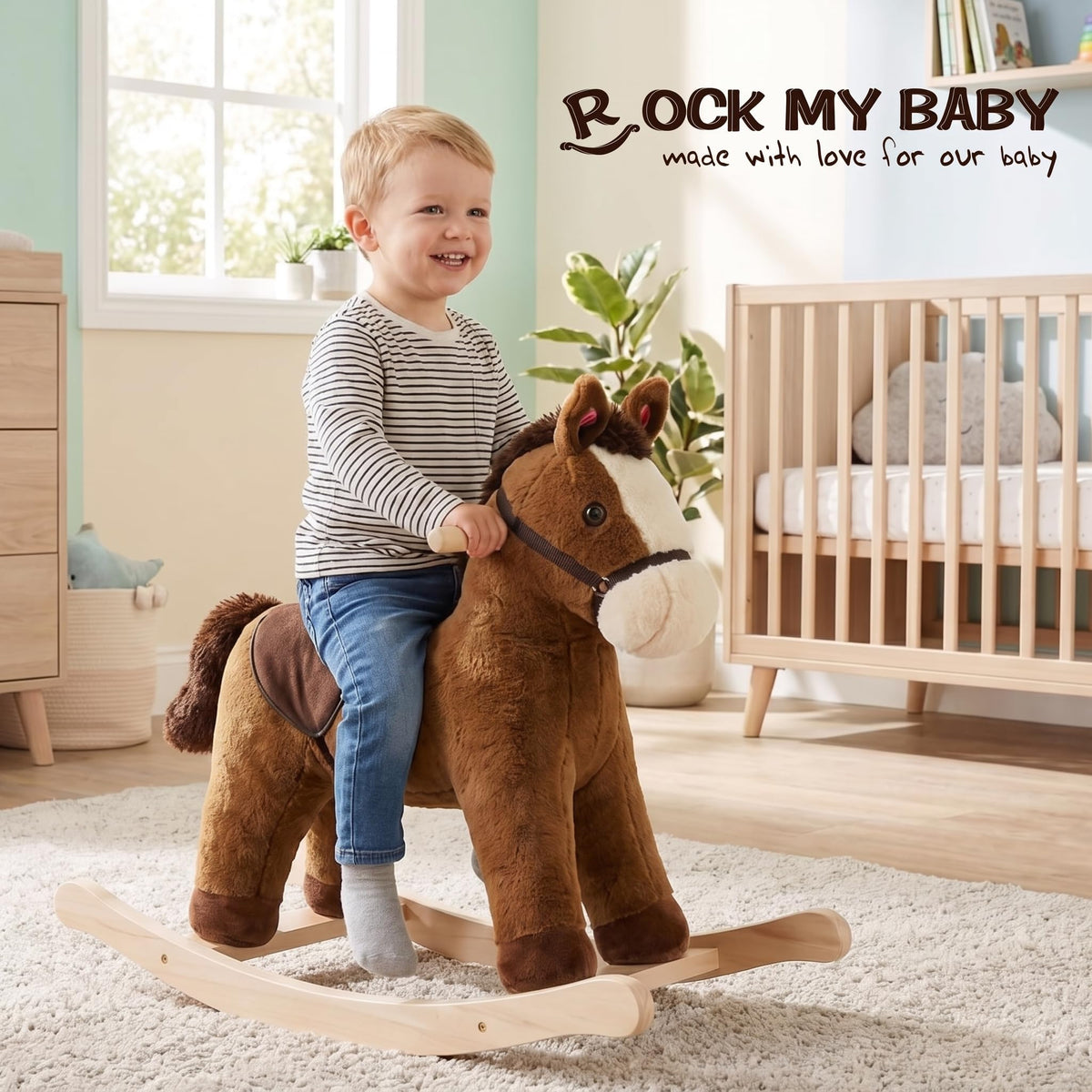 Rock My Baby sturdy base with low center of gravity for balance