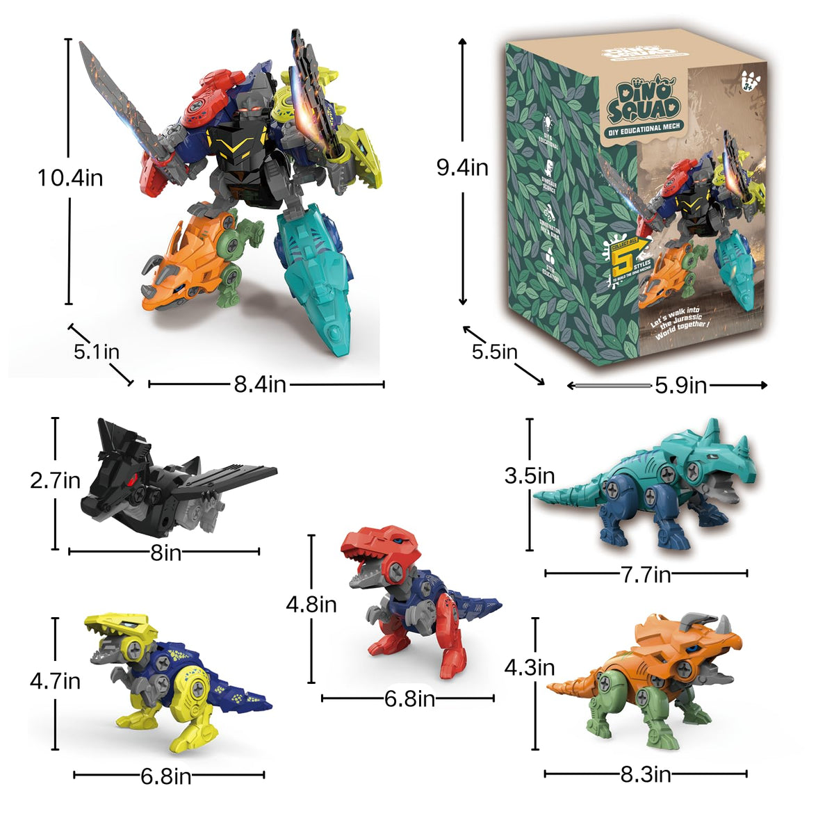 Rockclo monoclonius close-up emphasizes 5-in-1 versatility for creativity.