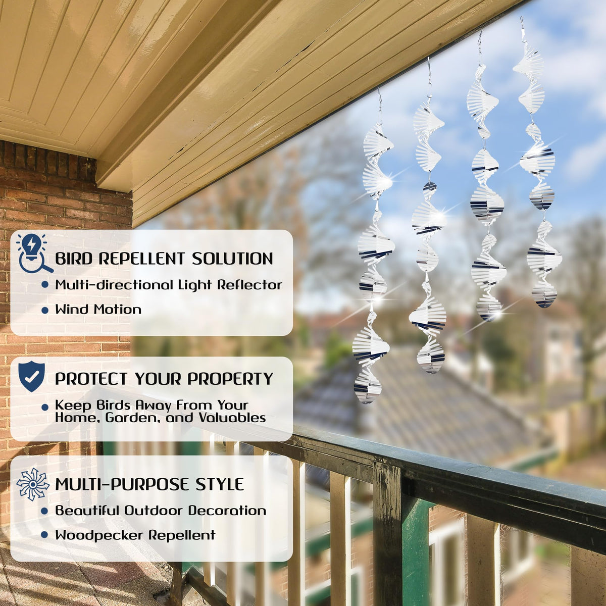 ROCKFEELTEE easy install deterrents simplify outdoor setup and use.