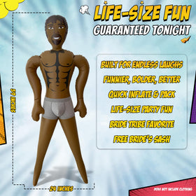 RODMONT photo prop inflatable figure helps capture memorable moments.