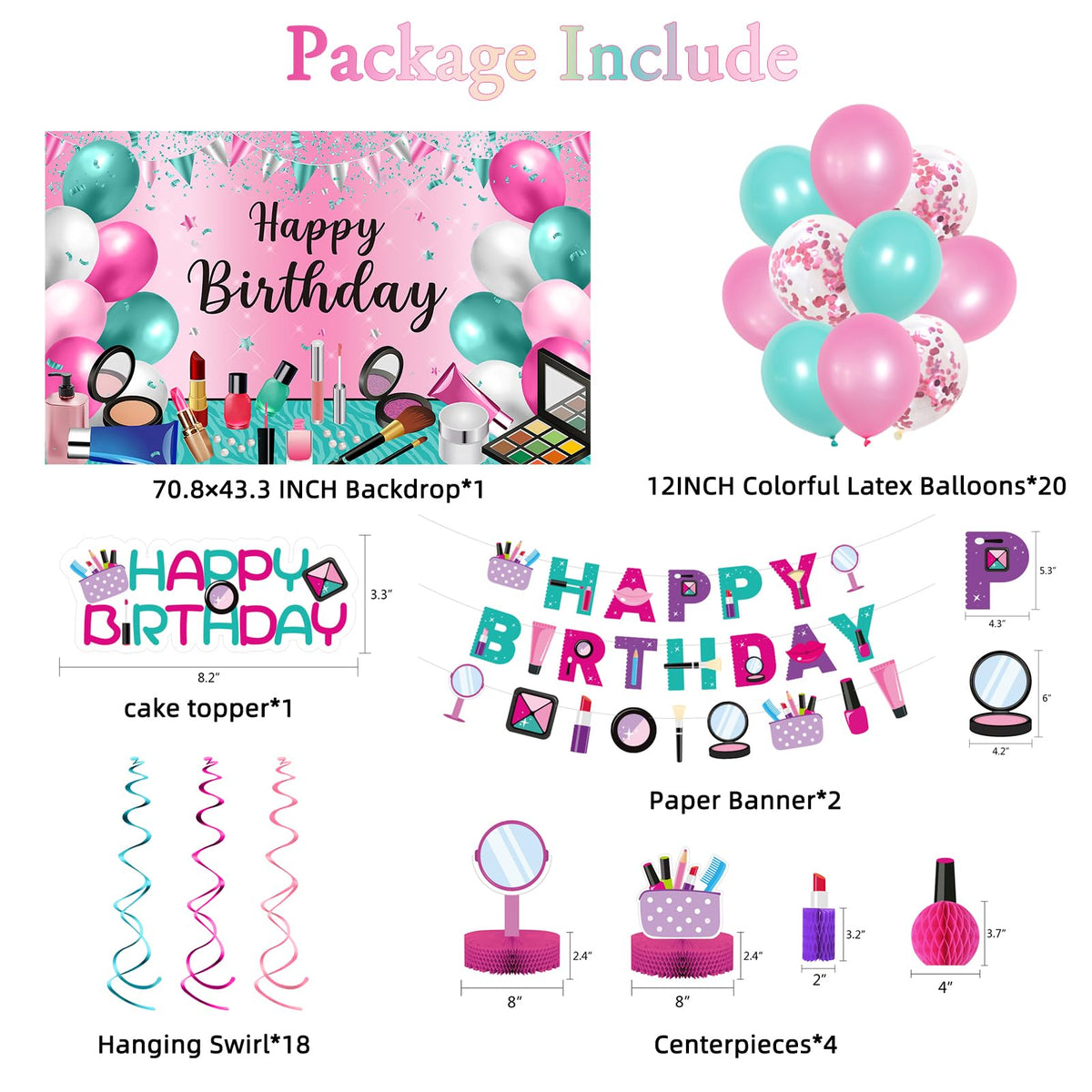 Roetyce pink birthday banner adds a festive focal point
