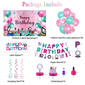 Roetyce pink birthday banner adds a festive focal point