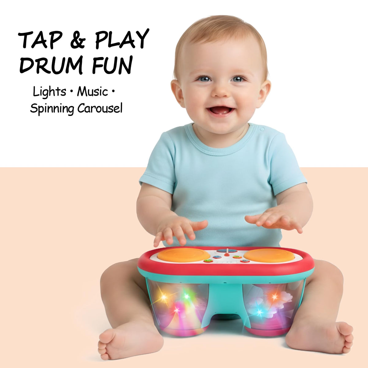 ROHSCE BPA-free ABS toy with smooth edges for safe baby use