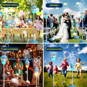 ROHSCE tall bubble tower at outdoor wedding and party venues.