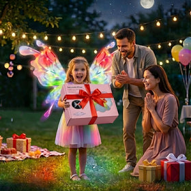 ROHSCE LED butterfly wings glow vividly in dim light