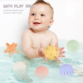 ROHSCE sensory balls encourage grabbing, throwing, and rolling for active learning moments.