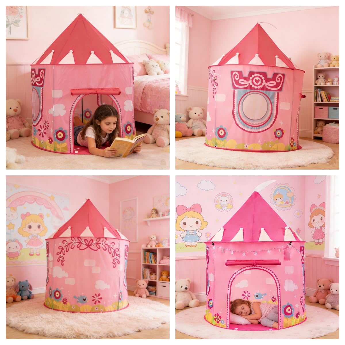 ROIWUIE Princess Castle Play Tent makes a delightful gift for little girls.