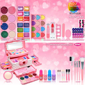 ROKKES 32-color palettes displayed for creative eye shadow and blush play.