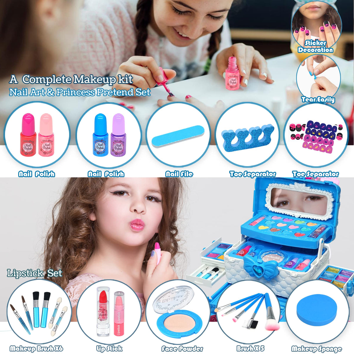 ROKKES brushes help little hands blend and apply with ease