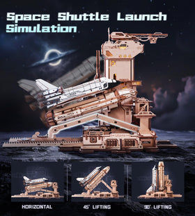 ROKR 1:420 scale space shuttle model for display and education