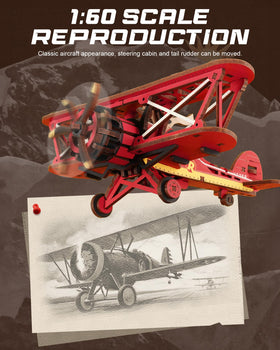 ROKR 3D Puzzle Adjustable Propeller Rudder – interactive feature enhances display and play.