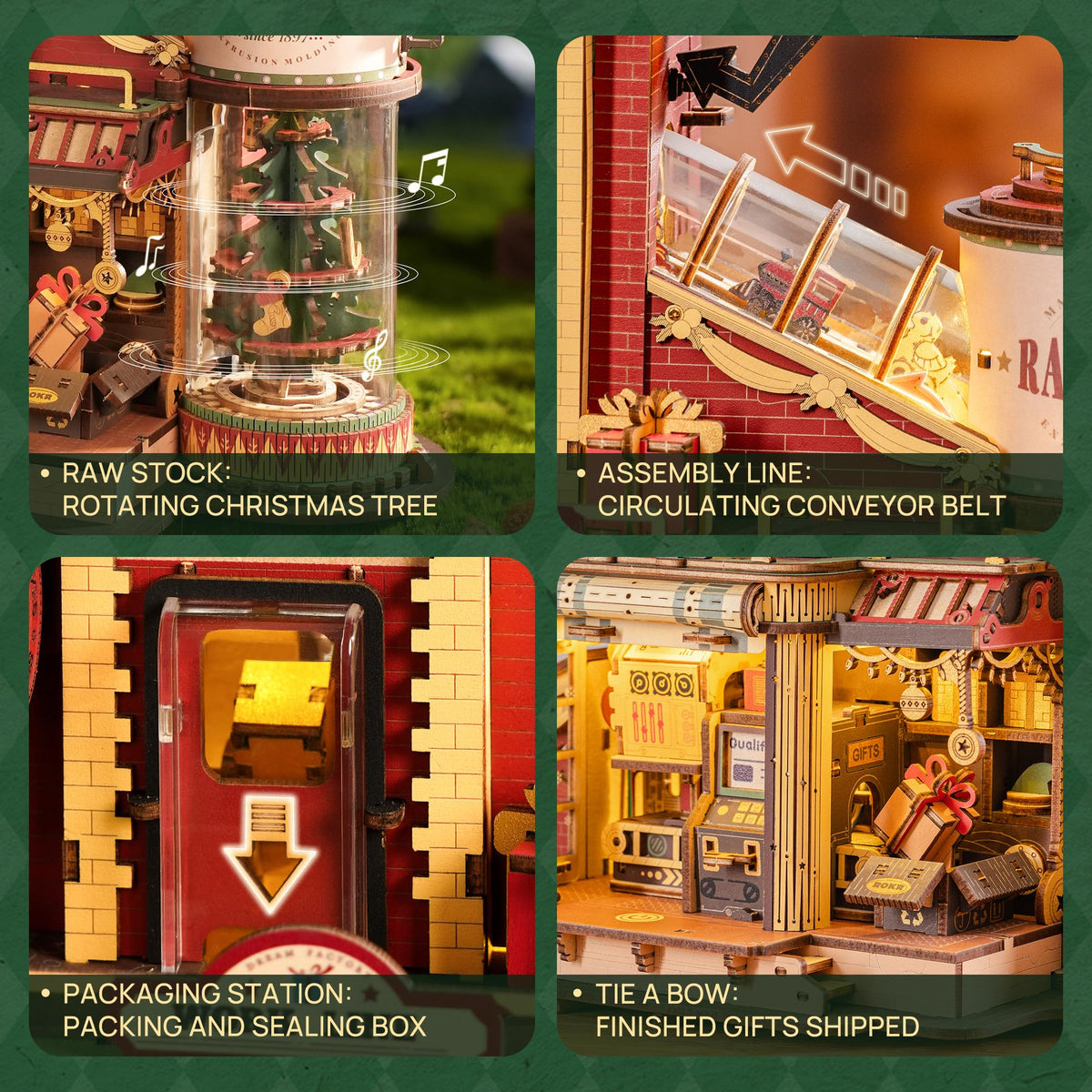 ROKR 3D puzzle for adults featuring luminous lights for a cozy holiday atmosphere