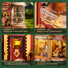 ROKR 3D puzzle for adults featuring luminous lights for a cozy holiday atmosphere
