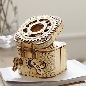 ROKR 3D puzzle box gear detail demonstrating the rotating mechanism.