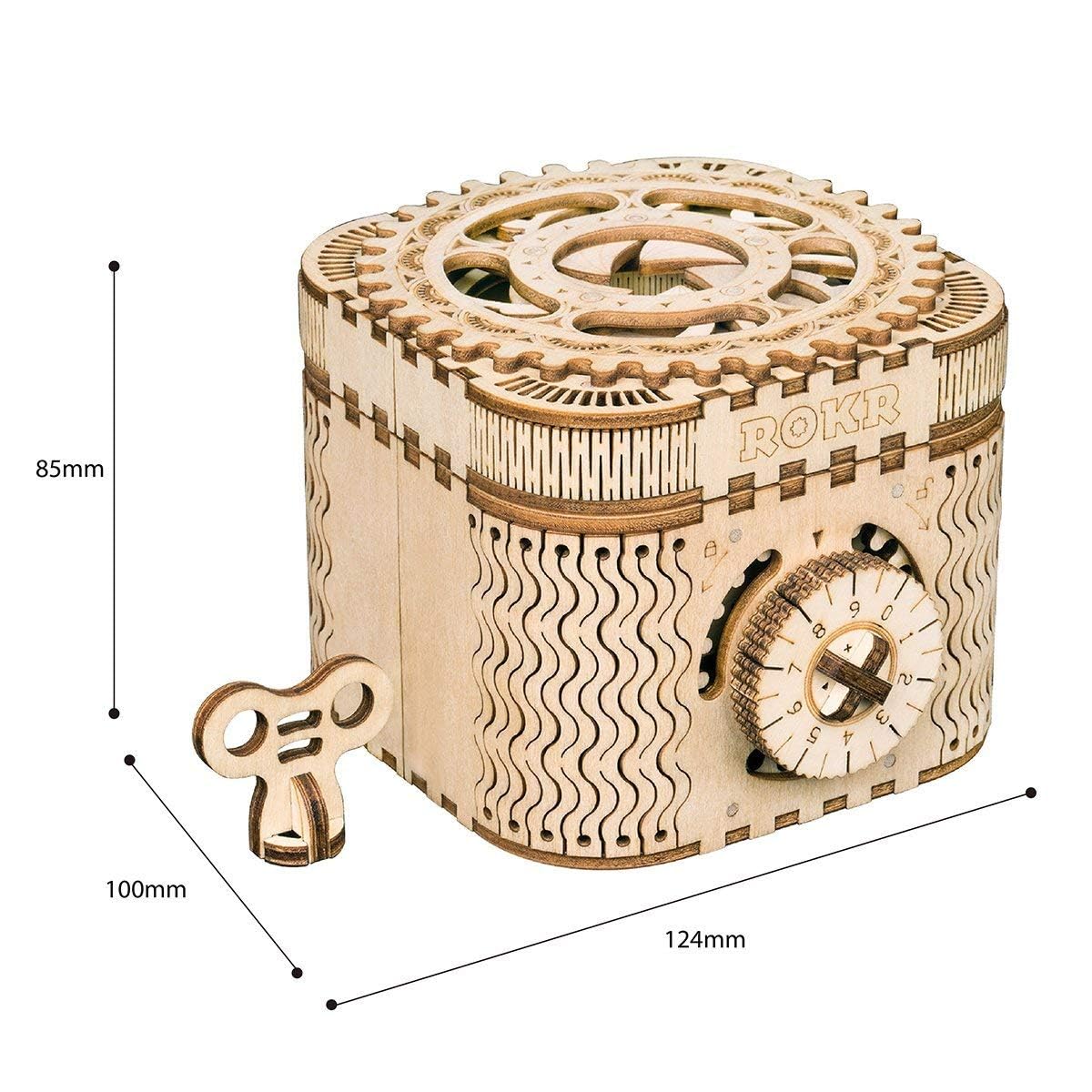 ROKR 3D puzzle box opened tray ready to reveal contents.