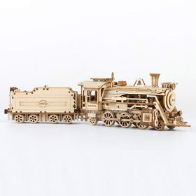 ROKR finished model display showcases an intricate model on a shelf