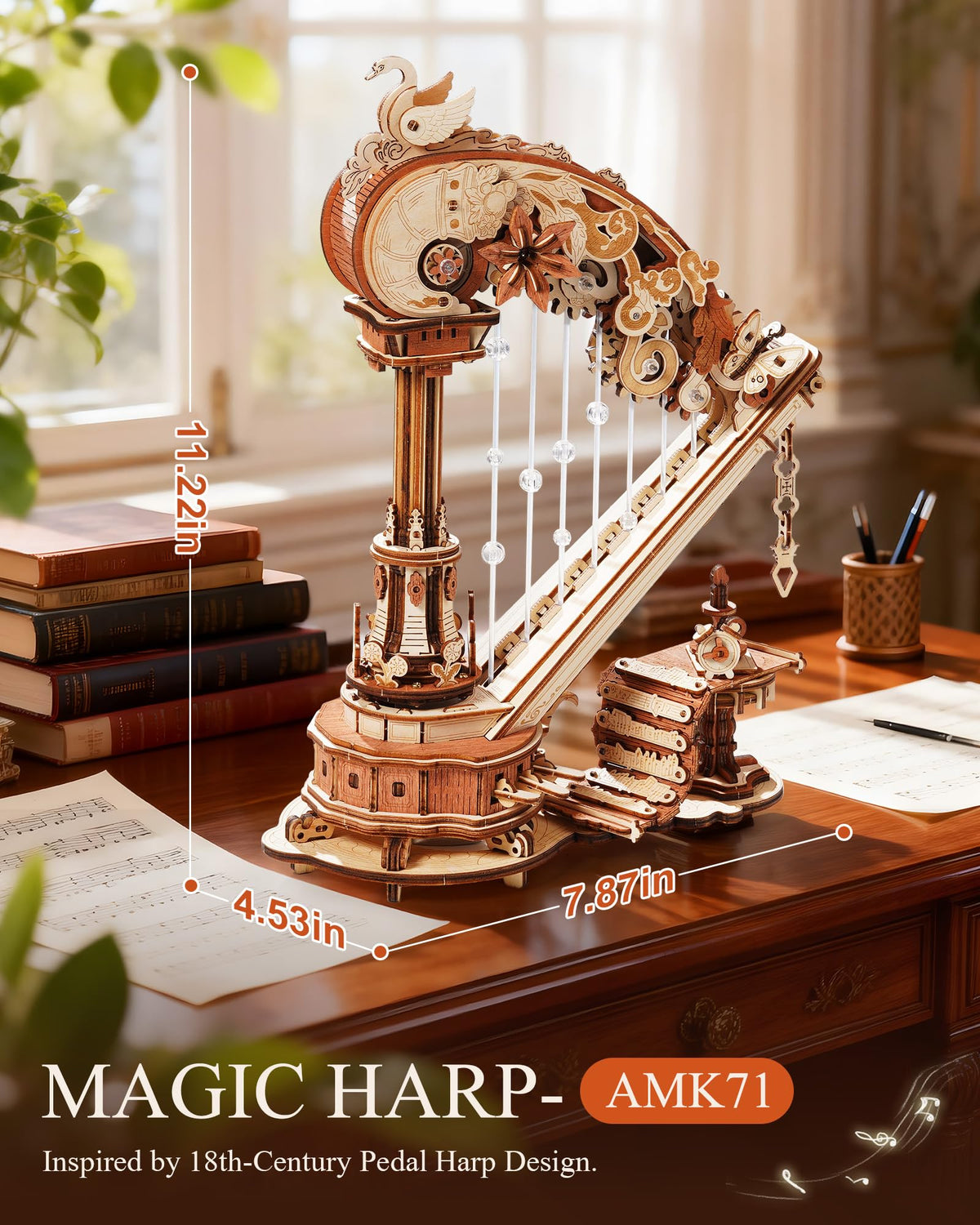 ROKR 3D puzzle gears and transmission demonstrate precision engineering for adults.