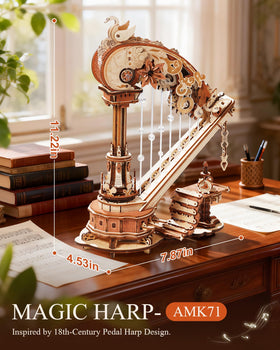 ROKR 3D puzzle gears and transmission demonstrate precision engineering for adults.