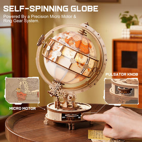 ROKR 3D puzzle magnifier helps explore borders and capitals.