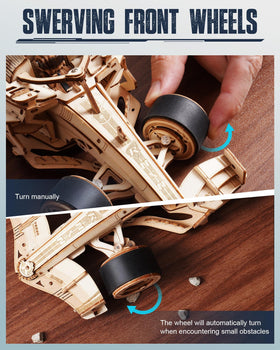 ROKR wind-up distance demonstration on a smooth surface