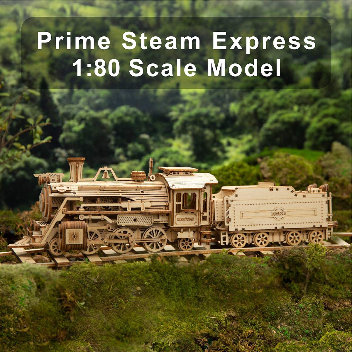 ROKR 3D wooden puzzle laser-cut plywood for precise interlocks and clean edges during assembly.